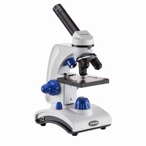 AmScope M162C-2L-PB10 40x-1000x Dual Light Glass Monocular Student Microscope